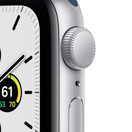 Apple Watch SE (GPS, 40mm) - Silver Aluminium Case with Abyss Blue Sport Band - Regular - Image 2