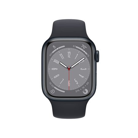 Apple Watch Series 8(45 mm) (GPS+HIN)Midnight Aluminium Case with Sport Band - Image 2