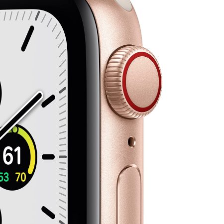 Apple Watch SE (GPS + Cellular, 40mm) - Gold Aluminium Case with Starlight Sport Band - Regular - Image 2