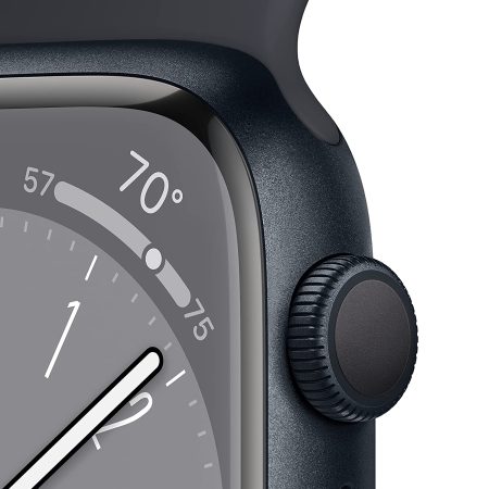Apple Watch Series 8 (41 MM) (CEL+HIN) Midnight Aluminium Case with Sport Band - Image 3