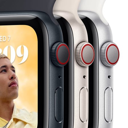 Apple Watch SE (2nd Gen) GPS + Cellular 40mm Starlight Aluminium Case with Starlight Sport Band - Regular - Image 3